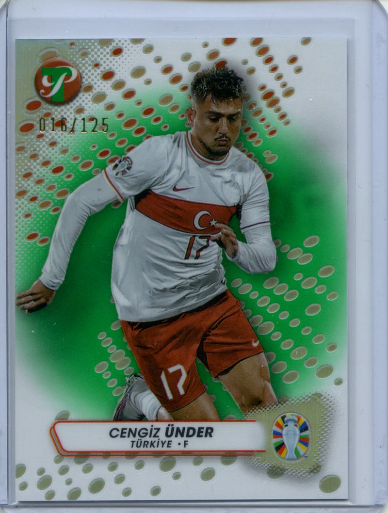 2023-24 Topps Pristine Road To Euro Cengiz Under Green Refractor 16/125