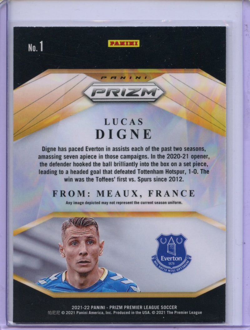 2021-22 Panini Prizm Premier League Lucas Digne Brilliance