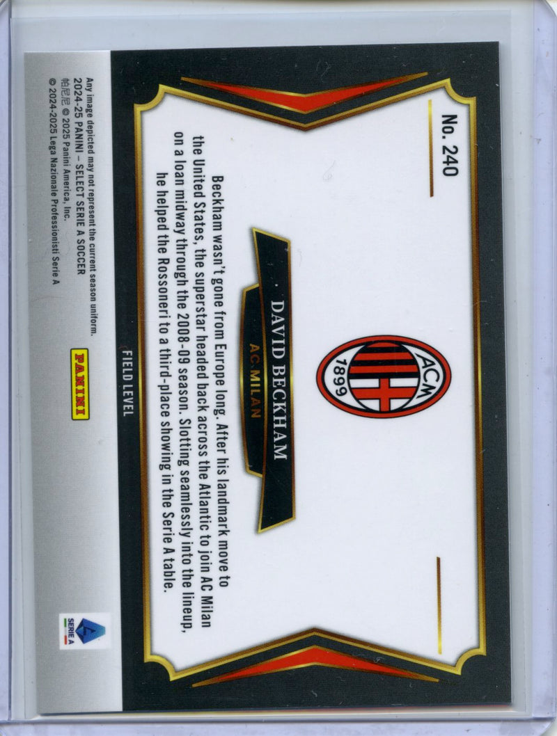 2024-25 Panini Select Serie A David Beckham Field Level