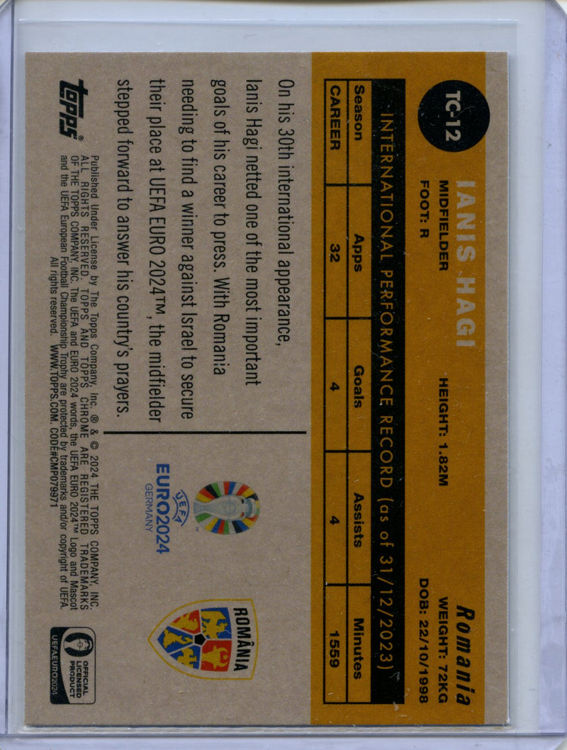 2024 Topps Chrome UEFA Euro Ianis Hagi 1960 Topps Chrome