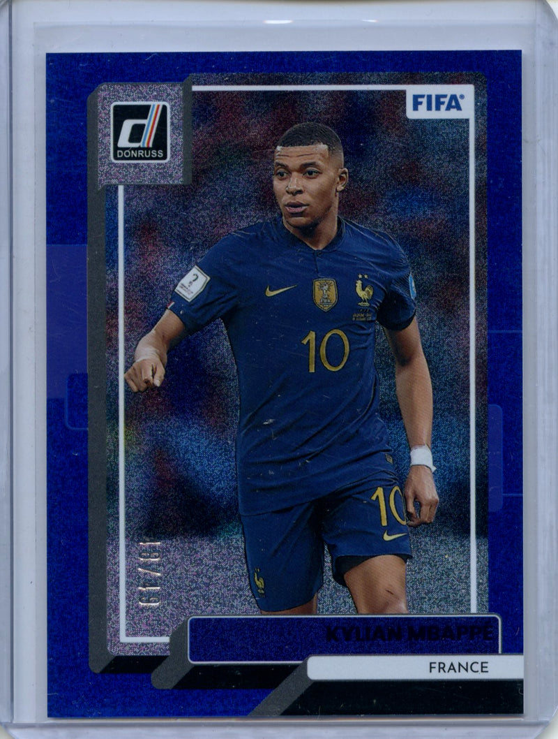 2022-23 Donruss FIFA Kylian Mbappe Blue 48/49