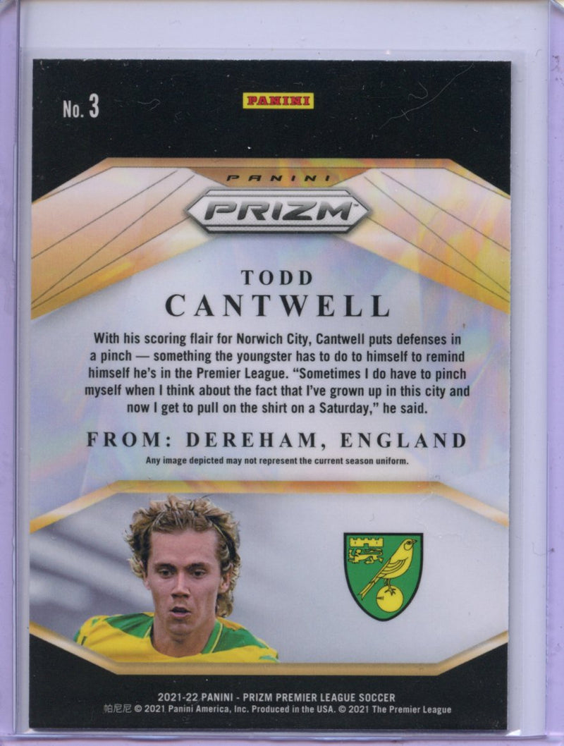 2021-22 Panini Prizm Premier League Todd Cantwell Brilliance