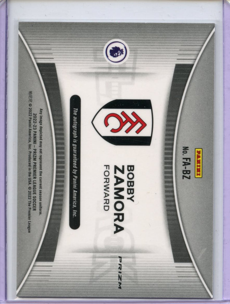 2022-23 Prizm Premier League Bobby Zamora Flashback Autograph Breakaway