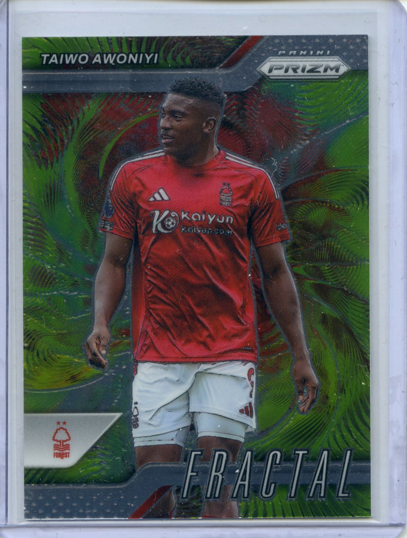 2024-25 Panini Prizm Premier League Taiwo Awoniyi Fractal