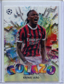 2024-25 Topps Chrome UEFA Club Comps Rafael Leao Golazo GZ-10