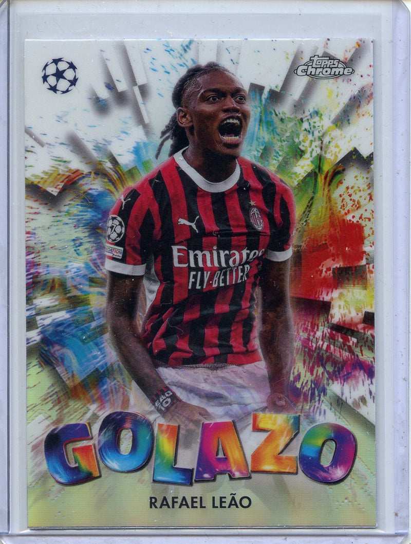 2024-25 Topps Chrome UEFA Club Comps Rafael Leao Golazo GZ-10