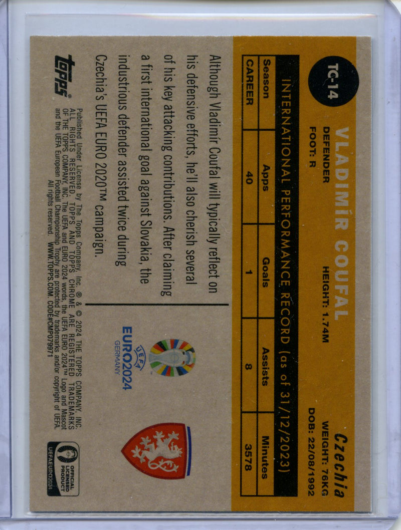 2024 Topps Chrome UEFA Euro Vladimir Coufal 1960 Topps Chrome