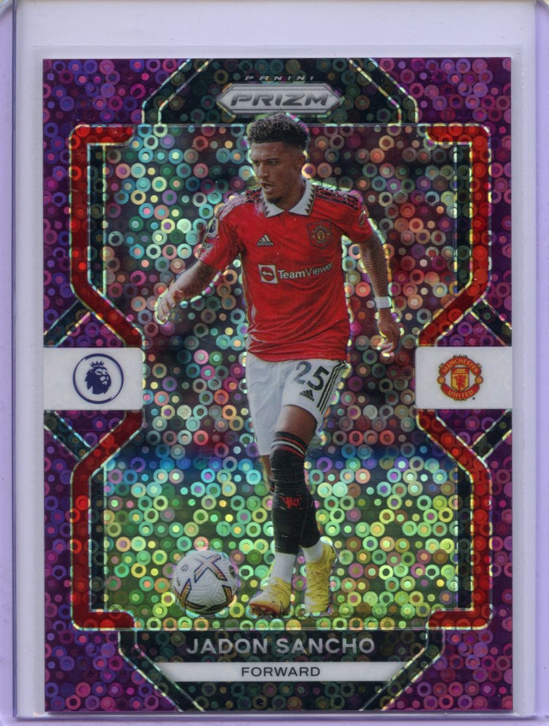 2022-23 Prizm Premier League Jadon Sancho Purple Breakaway Prizm 1/25