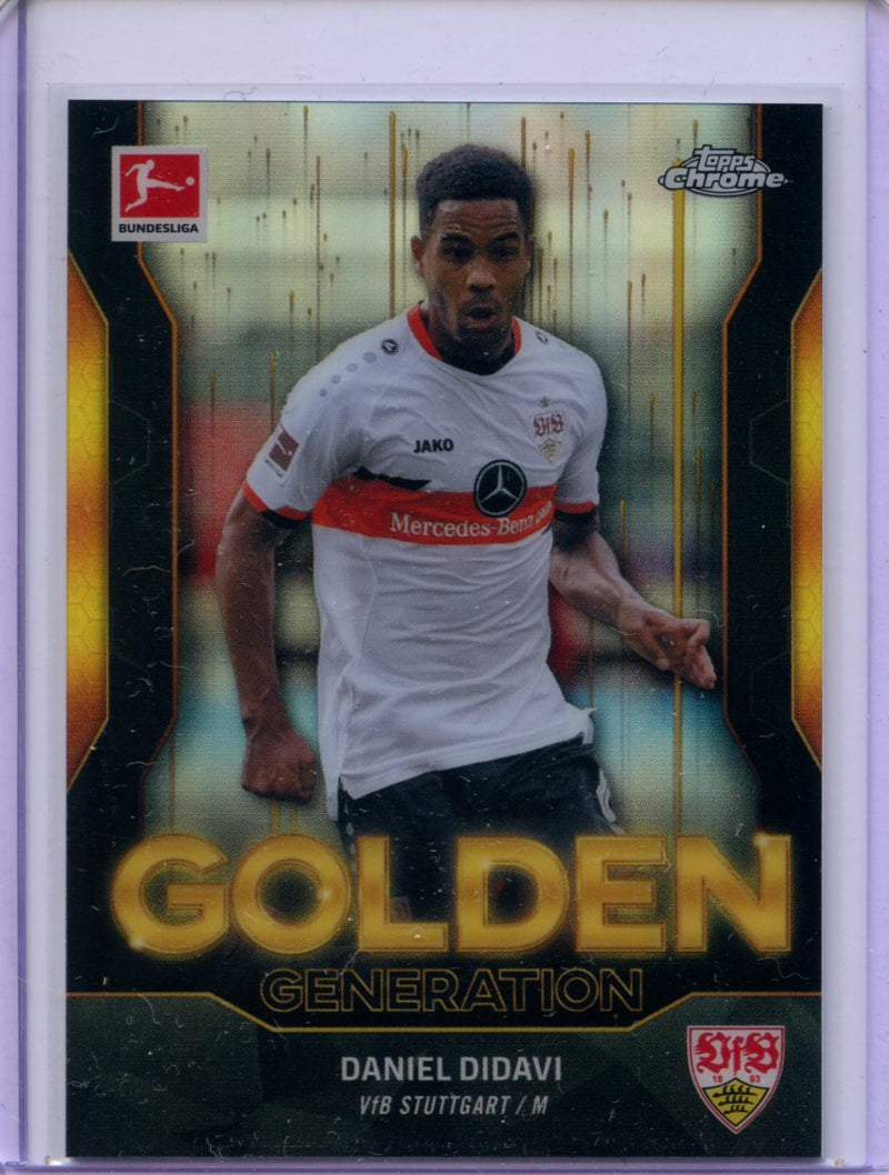 2021-22 Topps Chrome Bundesliga Soccer Daniel Didavi Golden Generation