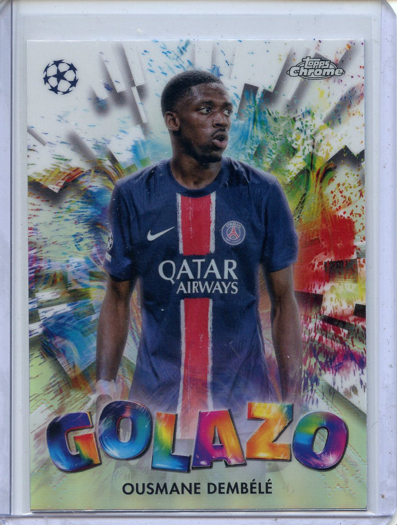 2024-25 Topps Chrome UEFA Club Comps Ousmane Dembele Golazo GZ-12