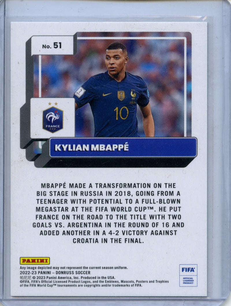 2022-23 Donruss FIFA Kylian Mbappe Teal 86/199