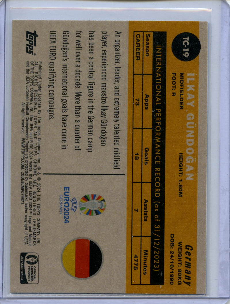 2024 Topps Chrome UEFA Euro Ilkay Gundogan 1960 Topps Chrome