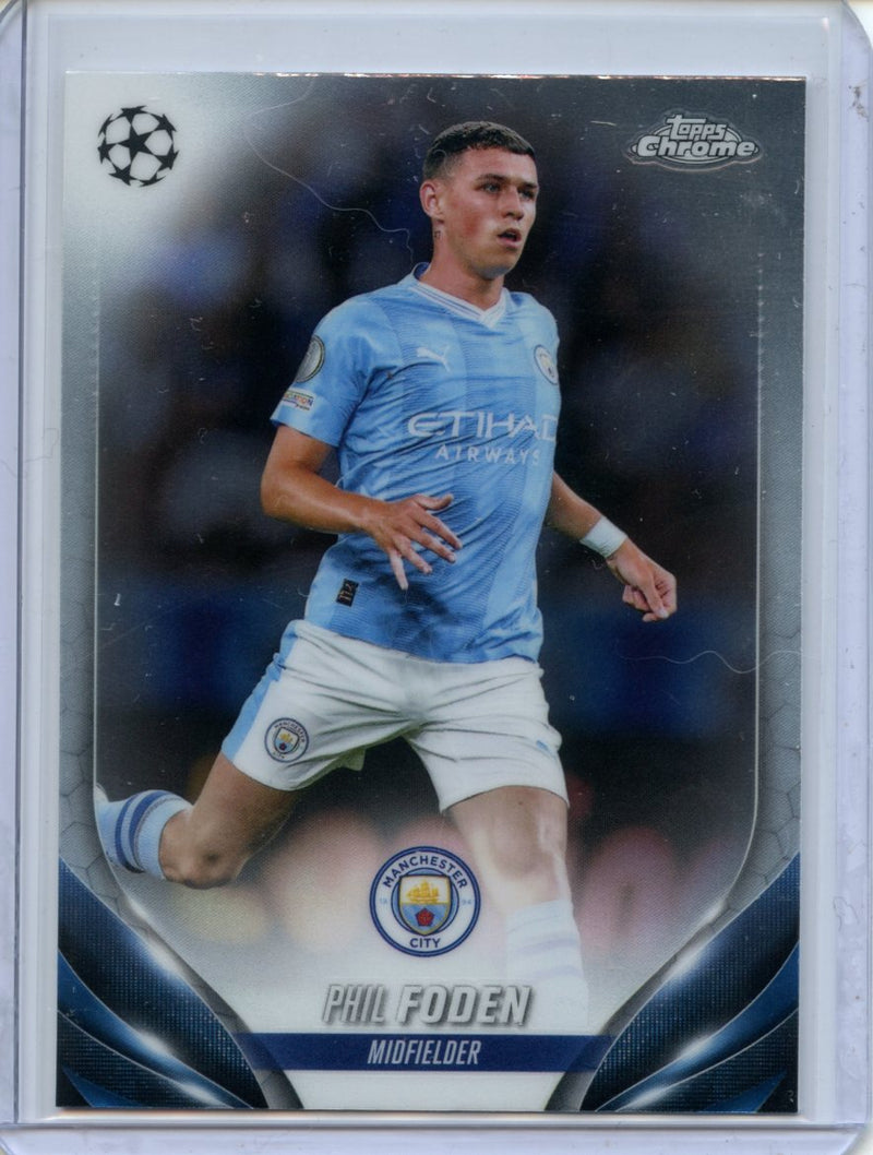 2023-24 Topps Chrome UEFA Phil Foden