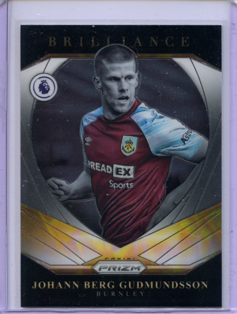 2021-22 Panini Prizm Premier League Johann Berg Gudmundsson Brilliance