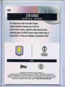 2025-26 Topps Finest UEFA Ezri Konsa