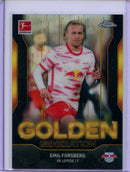 2021-22 Topps Chrome Bundesliga Soccer Emil Forsberg Golden Generation