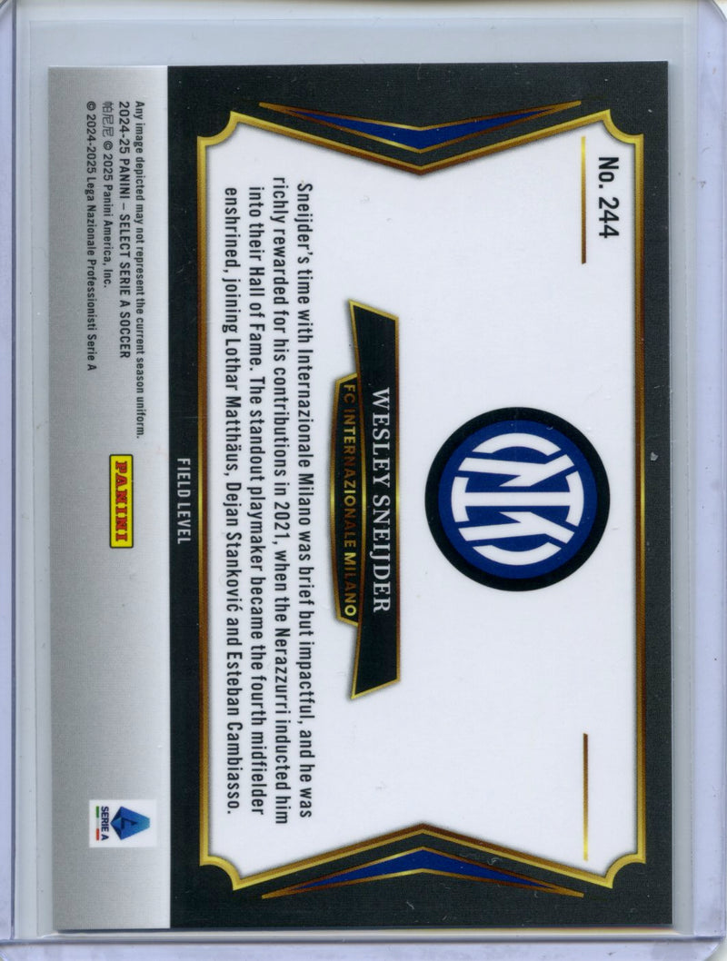 2024-25 Panini Select Serie A Wesley Sneijder Field Level