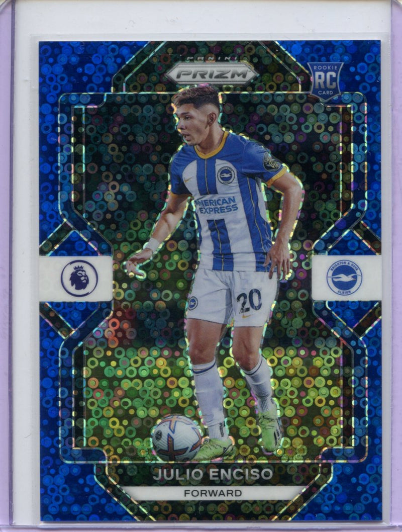 2022-23 Prizm Premier League Julio Enciso Blue Breakaway Prizm 73/75