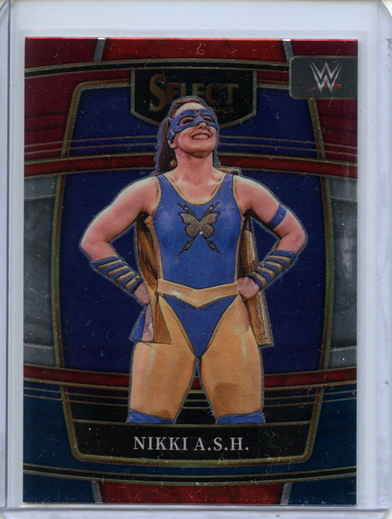 2022 Panini Select WWE Nikki A.S.H. Concourse Red & Blue