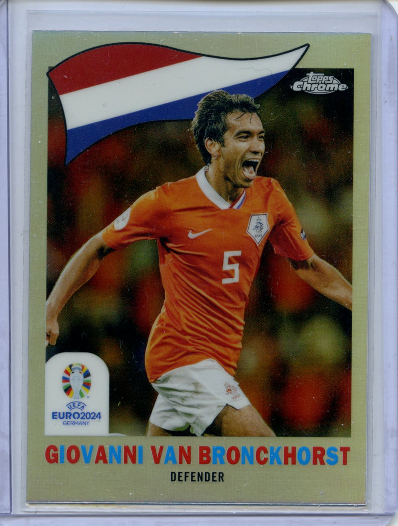 2024 Topps Chrome UEFA Euro Giovanni Van Bronckhorst 1960 Topps Chrome