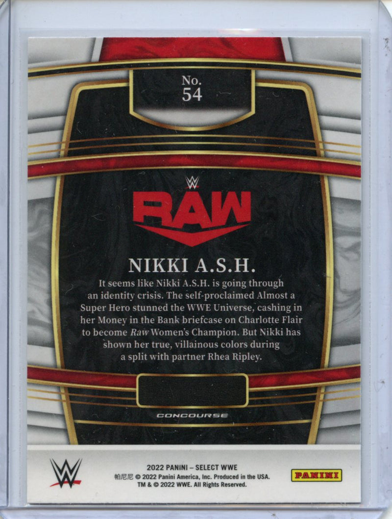 2022 Panini Select WWE Nikki A.S.H. Concourse Red & Blue