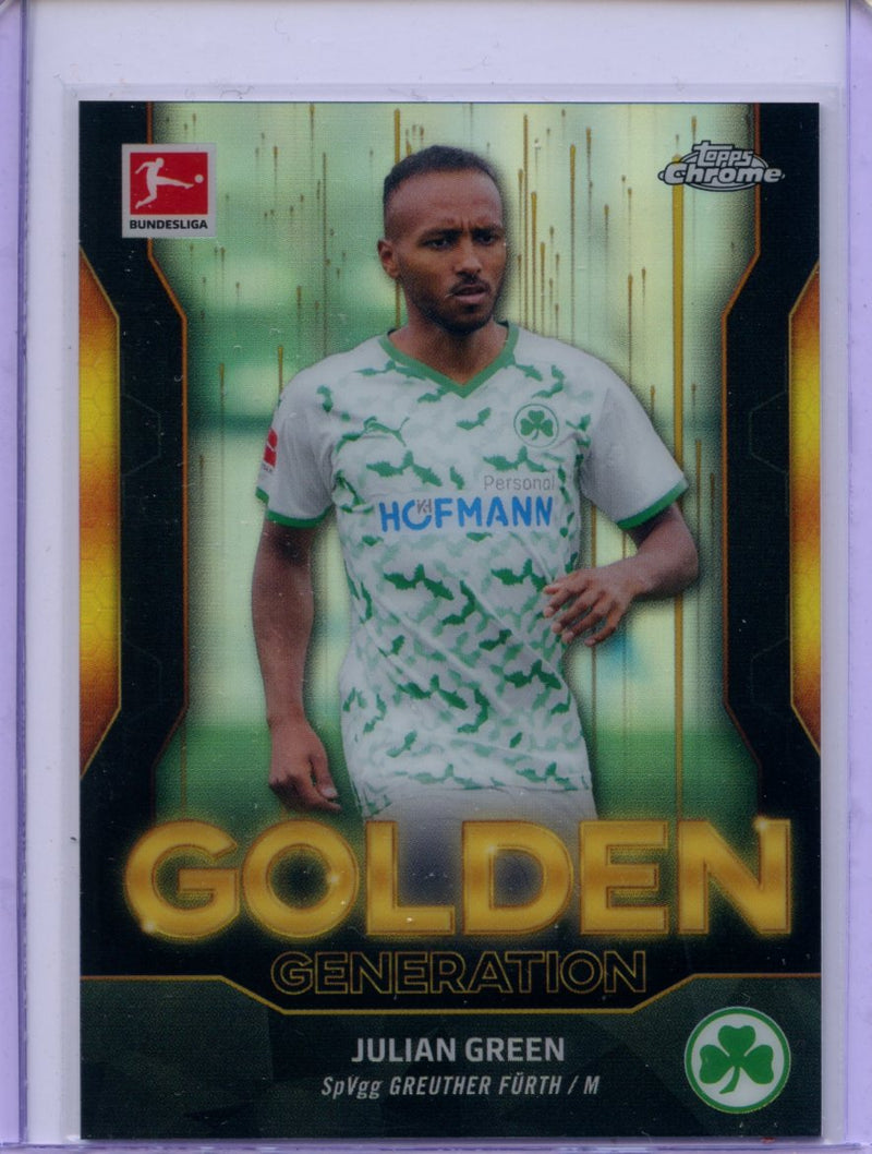 2021-22 Topps Chrome Bundesliga Soccer Julian Green Golden Generation