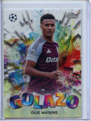 2024-25 Topps Chrome UEFA Club Comps Ollie Watkins Golazo GZ-18