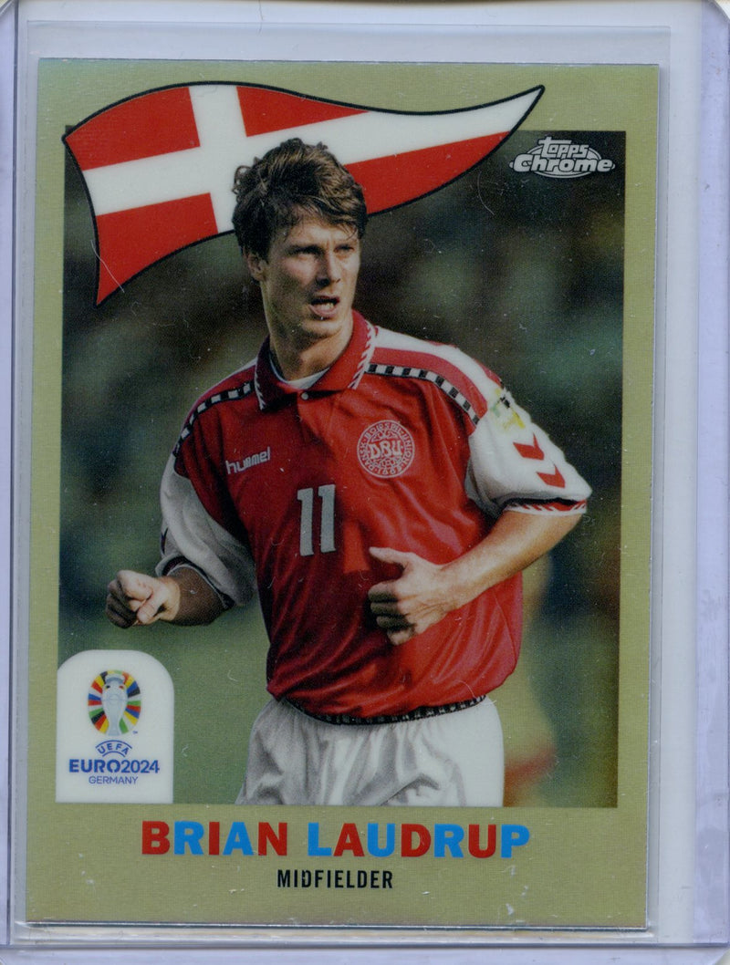 2024 Topps Chrome UEFA Euro Brian Laudrup 1960 Topps Chrome