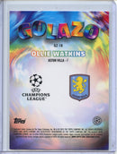 2024-25 Topps Chrome UEFA Club Comps Ollie Watkins Golazo GZ-18
