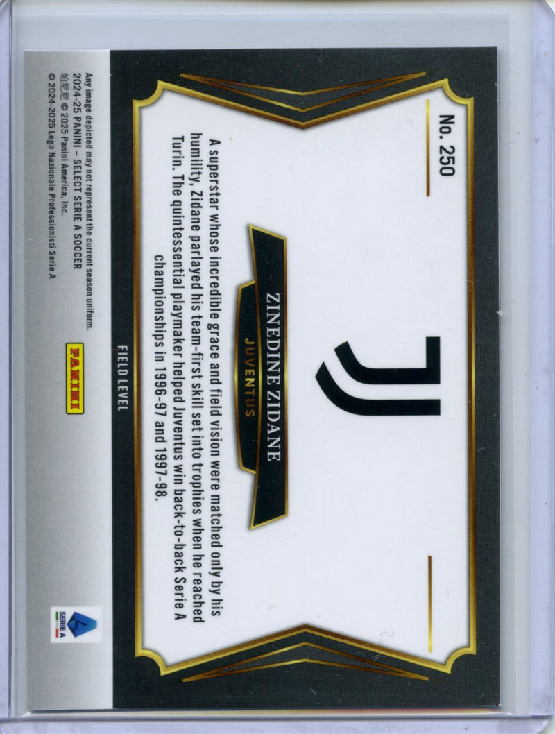 2024-25 Panini Select Serie A Zinedine Zidane Field Level
