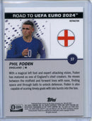 2023-24 Topps Pristine Road To Euro Phil Foden Refractor