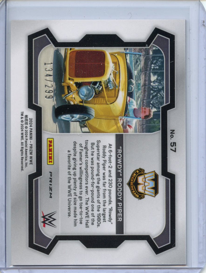 2024 Prizm WWE "Rowdy" Roddy Piper Red Prizm 134/299