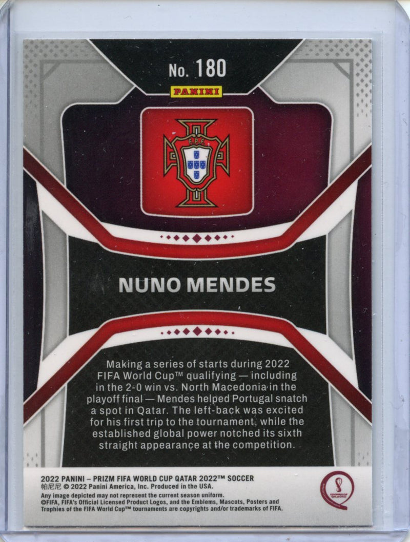 2022 Panini Prizm FIFA World Cup Qatar Nuno Mendes