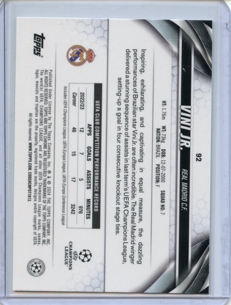 2023-24 Topps Chrome UEFA Vini Jr.
