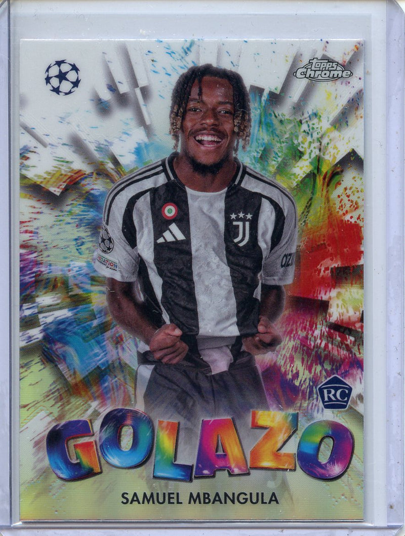 2024-25 Topps Chrome UEFA Club Comps Samuel Mbangula Golazo GZ-20