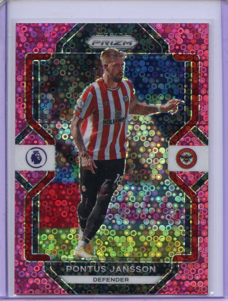 2022-23 Prizm Premier League Pontus Jansson Pink Breakaway Prizm 69/99