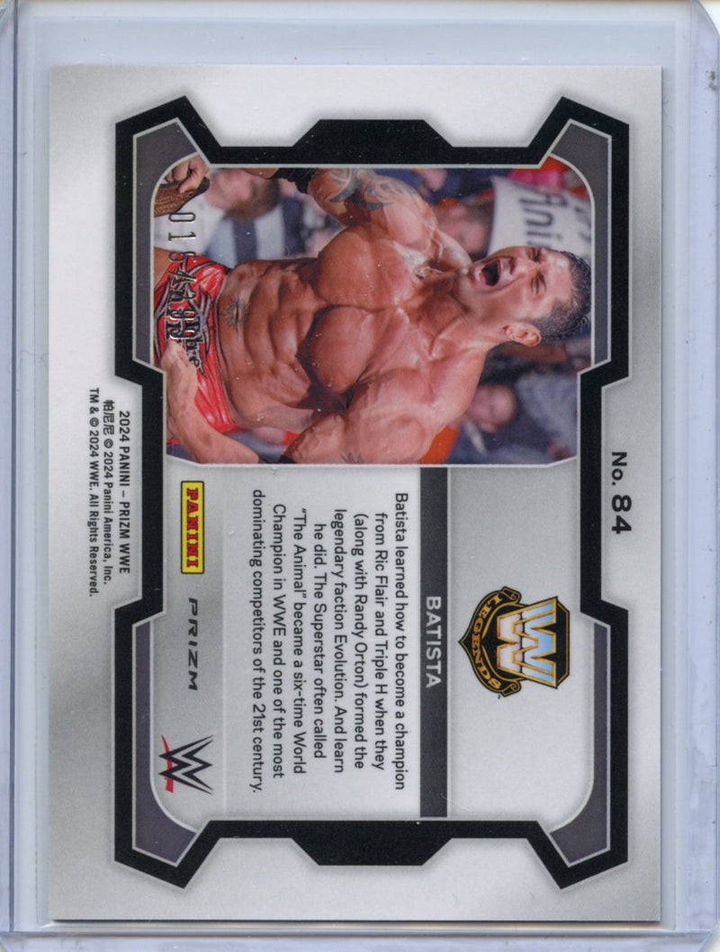 2024 Prizm WWE Batista Red Prizm 15/299