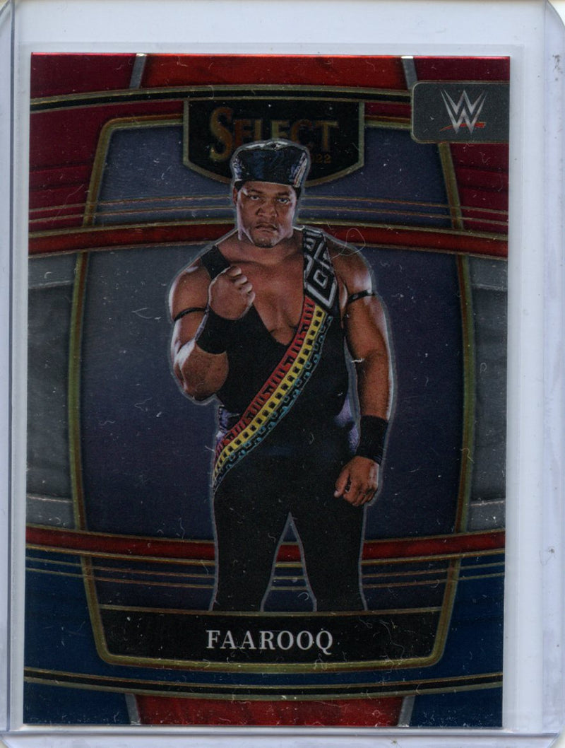 2022 Panini Select WWE Faarooq Concourse Red & Blue