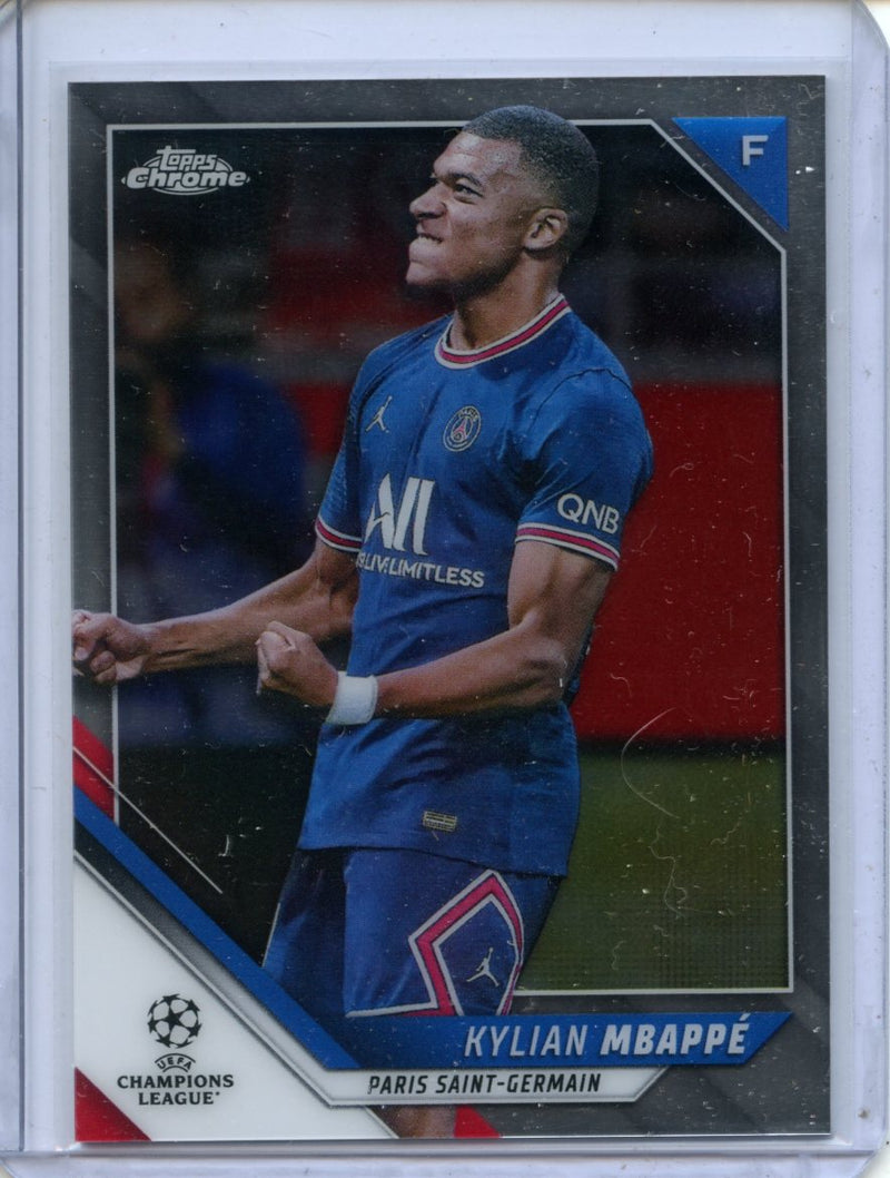 2021-22 Topps Chrome UEFA CL Kylian Mbappe
