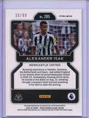 2022-23 Prizm Premier League Alexander Isak Pink Breakaway Prizm 30/99
