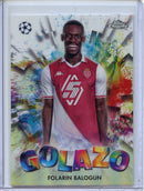 2024-25 Topps Chrome UEFA Club Comps Folarin Balogun Golazo GZ-26
