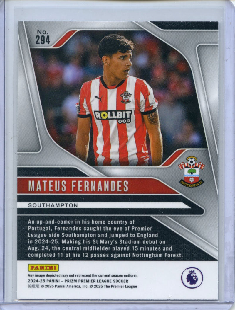2024-25 Panini Prizm Premier League Mateus Fernandes