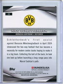 2024-25 Topps Chrome Bundesliga Nico Schlotterbeck Neon Green Lava 15/250