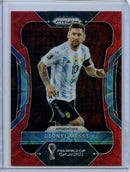 2022 Panini Prizm FIFA World Cup Qatar Lionel Messi Red Choice