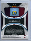 2022 Panini Prizm FIFA World Cup Qatar Lionel Messi Red Choice