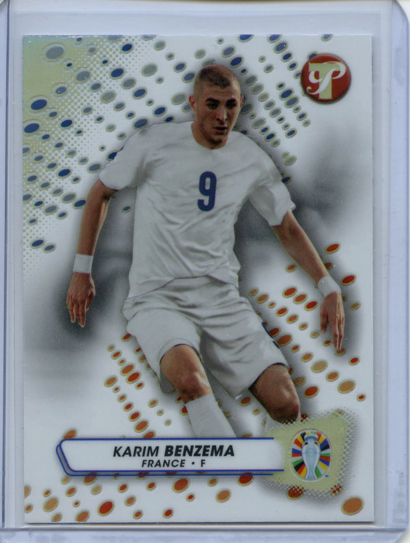 2023-24 Topps Pristine Road To Euro Karim Benzema Refractor