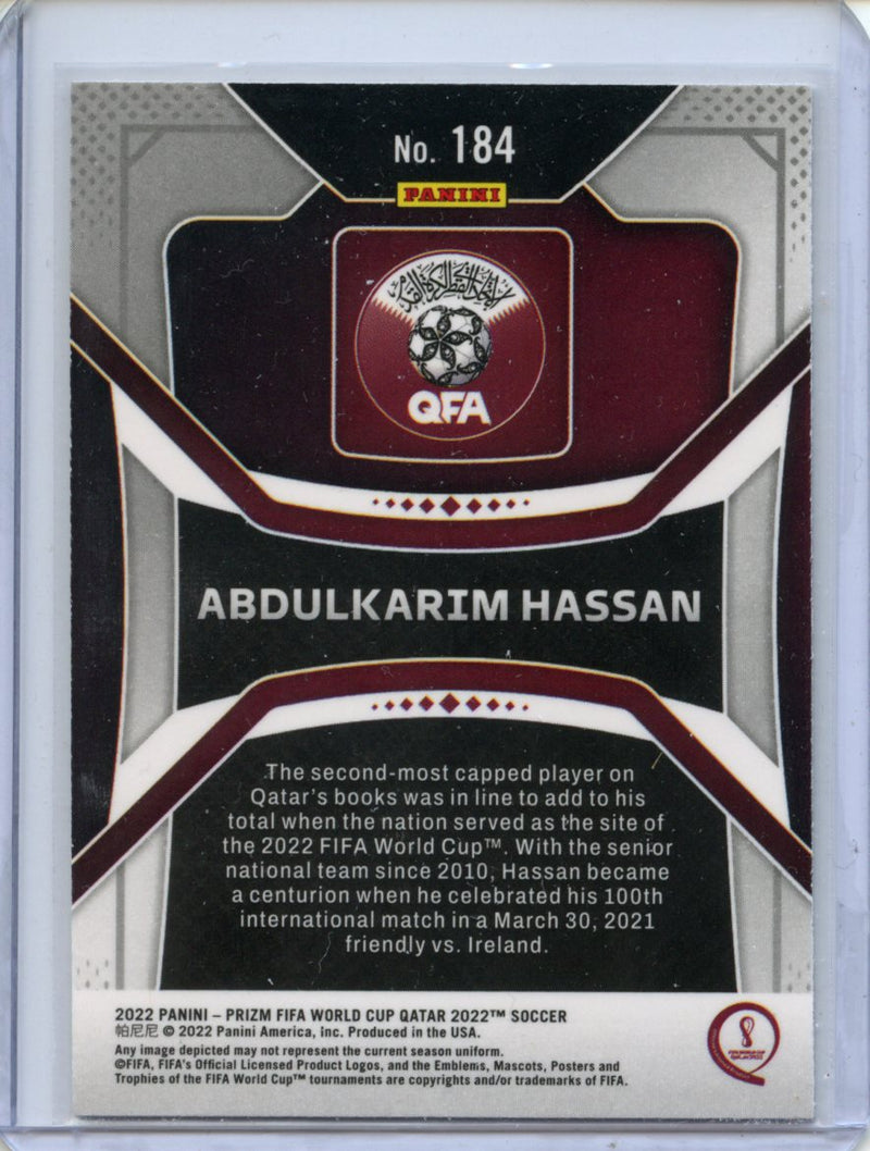 2022 Panini Prizm FIFA World Cup Qatar Abdulkarim Hassan