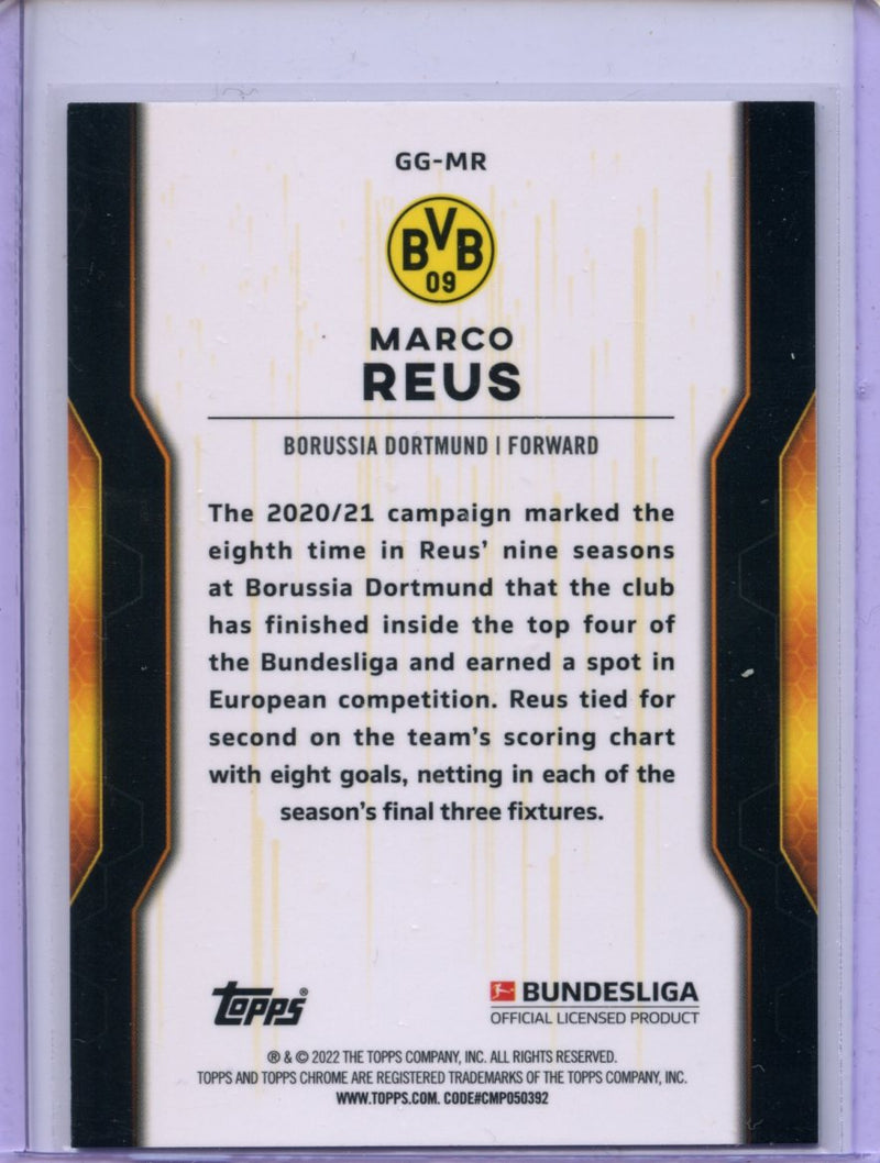 2021-22 Topps Chrome Bundesliga Soccer Marco Reus Golden Generation