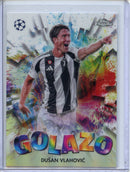 2024-25 Topps Chrome UEFA Club Comps Dusan Vlahovic Golazo GZ-28