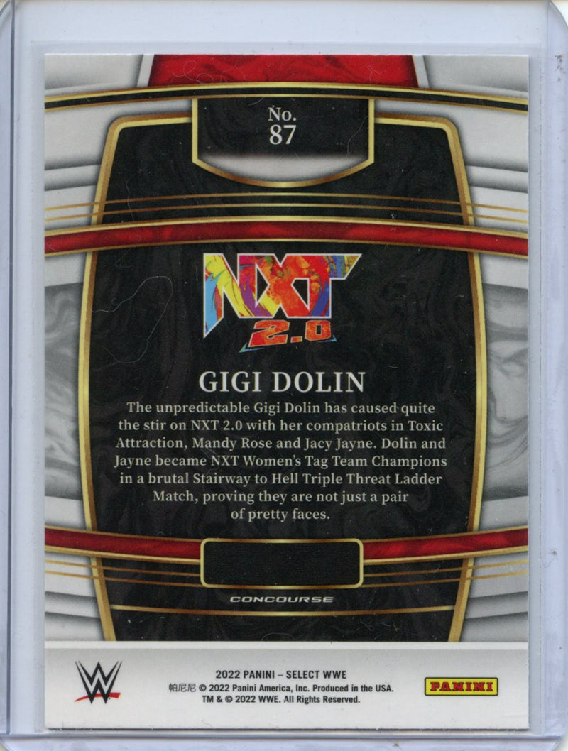 2022 Panini Select WWE Gigi Dolin Concourse Red & Blue